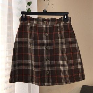 Blu Pepper Plaid Mini Skirt Size 2